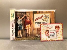 ❗AKTION  9.- Fr. !!❗2x Nost.Blech Schilder: Kellogg`s, K`lad